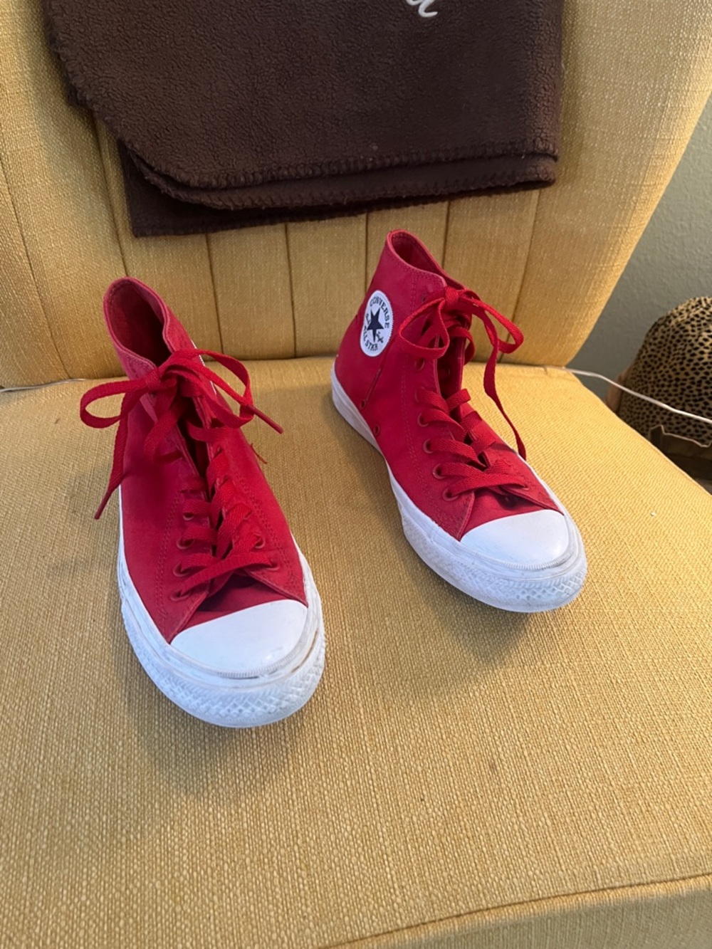 Converse Red High Top Sneakers